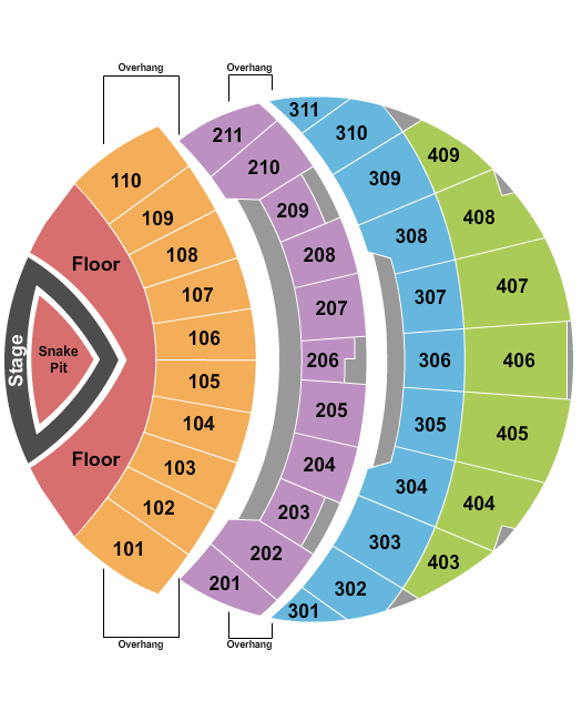 The Sphere Metallica Seating Chart